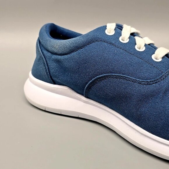 Propet FLICKER Blue Canvas Wide Sneakers Shoes Women’s Size 7 X(2E) - Picture 10 of 12